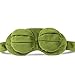 Shinywear Cute Rabbit Sleeping Eye Mask Plush Blindfold Travel Sleep Masks Super Soft Funny Eye Cover for Kids Girls and Adult (Green Frog)