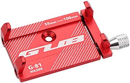 Miniatura 4 de GUB G-81 Soporte para teléfono de bicicleta 3.5-6.2 pulgadas Teléfono Metal Bike Teléfono móvil Manillar Soporte Soporte (Rojo)