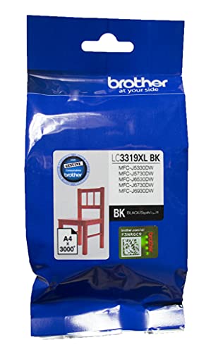 Cartouche d'encre LC3319XLBK Brother noir grand rendement pour textes nets