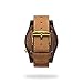 Agavus wood watch - 44mm Agavia collection Walnut/Black. Handmade with love in Mexico in collaboration with local artisans. American Walnut Natural wood. Cactus leather. (Camel)