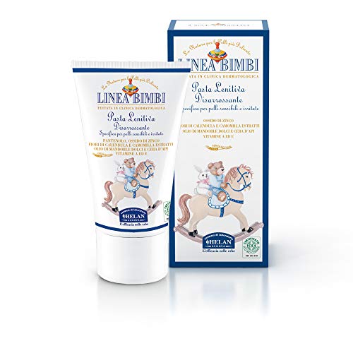 Helan, Linea Bimbi Bio, Crema Hidratante Bebé y Niño, Crema Pañal Bebé Calmante contra Enroquecimiento e Irritación - Crema Hidratante Corporal Bebés y Niños con Áloe Vera y Vitamina E - 50 ml