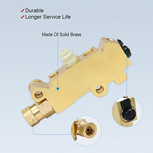 image for LDMINDA PV2 Brass Combination Proportioning Valve For Disc/Drum Disc F