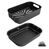 Outspark Grill Cooking Pot and Combo Crisper Basket for Ninja Foodi FG551/DG551 Smart XL Indoor Grill Accessories,Non-Stick Air Frying Basket & Griddle Pan Replacement for Ninja DG651