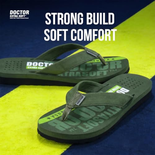Image of DOCTOR EXTRA SOFT Slipper Care Orthopaedic and Diabetic Super Fitting Comfort Doctor Slipper, DR. Slipper, Flip-Flop, Slides and House Slipper for Men's Men's-FeelGood-D-31