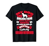 Golden Retriever Dog Funny Puppy Dogs Breed.Design divertente per l'amante dei cani Golden Retriever. Il nostro simpatico design Golden Retriever ed è perfetto per ogni proprietario di cane per il tuo cucciolo.