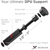 X-Protector GPU Support Bracket - Large GPU Sag Bracket 2.9 - 5 - Premium GPU Stand with Rubber Pad - Ideal Graphics Card Support for The Most Set Ups!