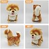 CU-MATE Plush Interactive Simulation Dog-Realistic Puppy Electronic Toy Dog Cat with Walking/Barking/Wagging Tail/Talking-Like Real Robotic Present (Electric Akita)