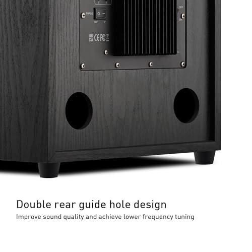 WMQ 12" Active Home Theater subwoofer, Featuring RCA Input and Output interfaces, 400W RMS, Medium-Density fiberboard Cabinet with Heat Sink, Adjustable Crossover Frequency Range from 15-180 Hz. by WMQ - Image 5