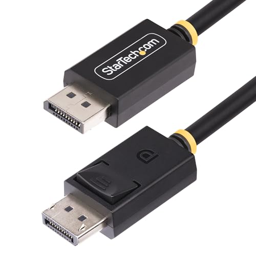 Cable DisplayPort 2.1 para monitor VESA en escritorios y oficinas de diseño