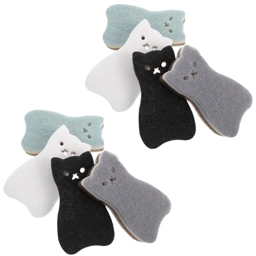 GOOHOCHY Thickened Kitchen Cleaning Sponge Set of 8 Non Stick Scrubbers Dish Cleaning Cloths Sponge Beautiful Patterns Easy to Clean for Home Cleaning
