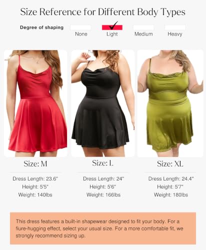 Image of Popilush Mini Corset Dress with Built in Bra, A-line Shapewear Dresses | Spaghetti Strap, Birthdays, Celebrations, Cocktail Parties and Date Nights