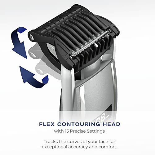 Conairman Beard Trimmer For Men, Cord/Cordless Digital Length Control Beard With Flex Head And Premium Etched Blades #TOP2