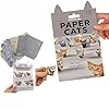 Paper Cats – Gatos de papel de origami para bricolaje, 50 hojas de papel de origami para doblar lindas figuras de gatos, gatos de papel, actividades divertidas de manualidades para adultos y niños