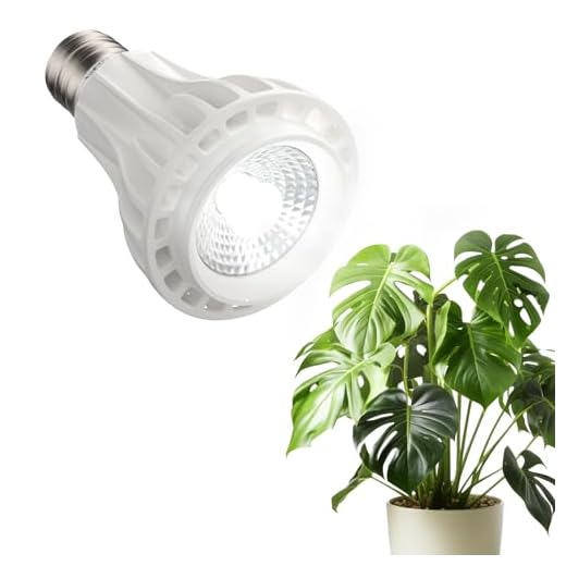 Pawfly Grow Lights for Indoor Plants, 12W PAR20 LED Grow Light Bulb (150W Eqv), Ultra-High PPFD 466 μmol/m²/s at 1ft, 6000K Full Spectrum COB Plant Light for Seedling & Hydroponic Gardening