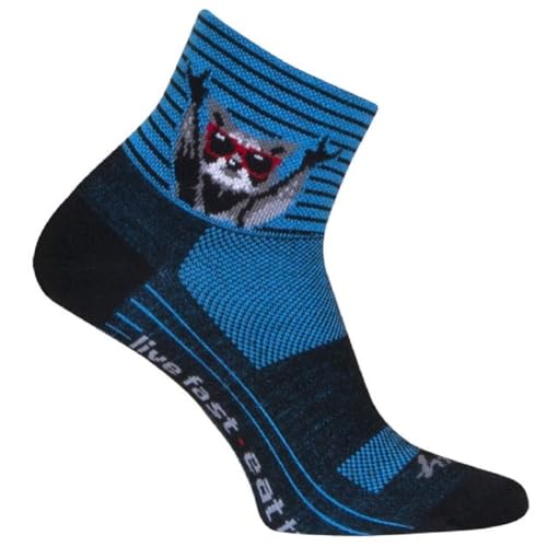 SockGuy Unisex Live Fast 3in Ankle Athletic Cycling/Running 
