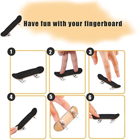Miniatura 2 de Patineta de dedo de madera, rueda de rodamiento de stent, juguete novedoso para reducir la presión, regalos para niños (blanco)