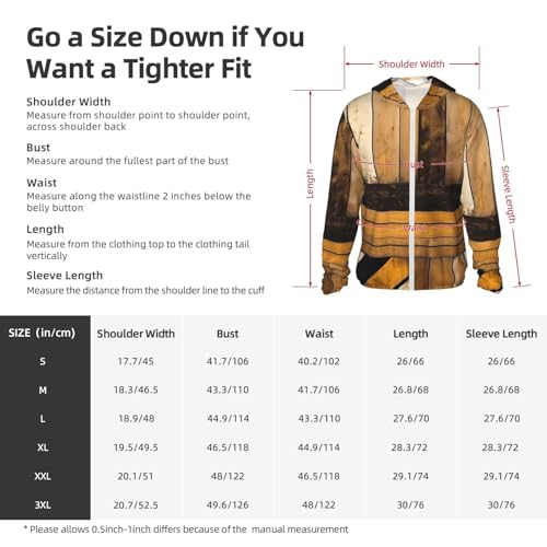 Men's UPF 50+ Sun Protection Hoodie Long Sleeve Fishing Shirts Quick Dry Rustic Wooden Sun Shirt Jacket2