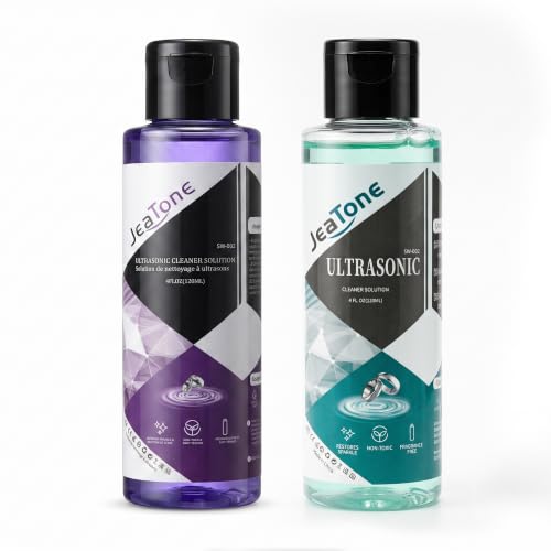 Ultrasonic Jewelry Cleaner Solution, 4 Oz 2 Pack by JeaTone