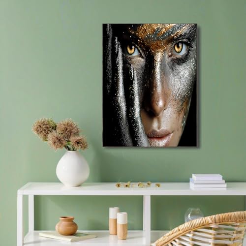 Tableau Or noir 60x90cm en impression sur toile moderne pour salon - 2