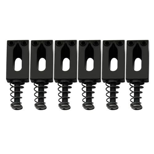 Selles de chevalet de guitare trémolo rectangulaires 10,5 mm chrome contre les désaccordages