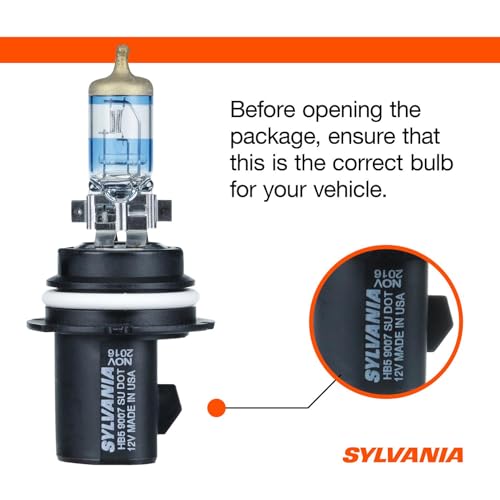 SYLVANIA - 9007 SilverStar Ultra - High Performance Halogen Headlight Bulb, High Beam, Low Beam and Fog Replacement Bulb, Brightest Downroad with Whiter Light, Tri-Band Technology (Contains 2 Bulbs)
