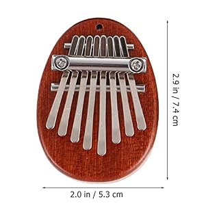 BIENKA 4 Ensembles Mini Kalimba Pouce Piano Bois 8 Touches Doigt Piano Portable Marimba Musical Petit Mignon Kalimbas… – Image 2