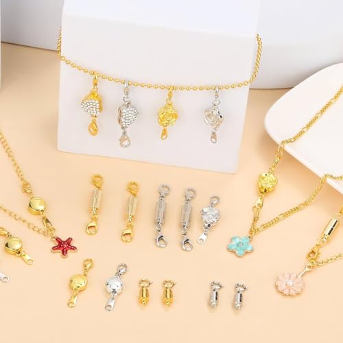 Cierres magnéticos para collar y extensores para hacer bisutería 5