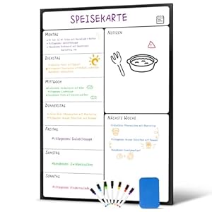 damoguin A3 Magnetischer Wochenplaner Speisekarte