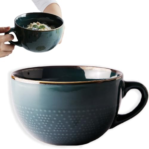 Groß Tasse Keramik, 700ml Becher, Cappuccinotasse mit Henkel,...