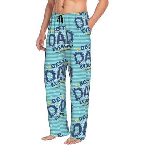 Best Dad Ever Mens Pj Pants,Soft Men Lounge Pants,Mens Pajama Pants Bottoms,Sleep Pants For Men