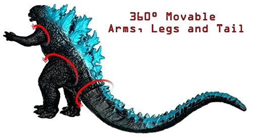 Twcare Godzilla Vs. Kong 2021 Toy Action Figure: King Of The Monsters, Movie Series Movable Joints Soft Vinyl, Travel Bag #TOP4