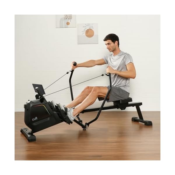 Cult SmartRowDualGlide Full-Motion Magnetic Rower | 120Kg Max Weight | Quiet Home Use Rowing Machine