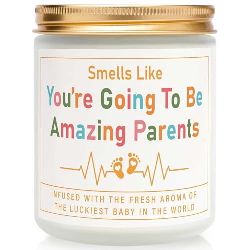 Gender Reveal Gifts, Beautiful Mummy to Be Lavender Scented Candle, Funny Lavender Scented Candles, Handmade Lavenders Natural Soy Wax New Mom Candle, Pregnancy Gifts for Mum Expecting (3.5oz)