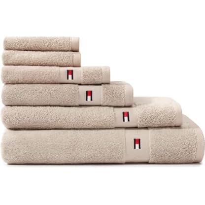 Tommy Hilfiger Handtuch | sand - 50 x 100