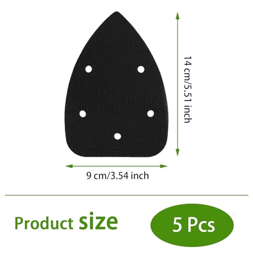 Almohadillas de interfaz de lijado triangular para mouse con esponja de 5 agujeros de 6 piezas 2