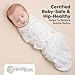 Baby Swaddle Sleep Sacks with Zipper - 3-Pack Swaddles for Newborns 0-3 Months, Infant, Baby Girls, Boys, Soft & Durable Newborn Sleep Sack, Easy Diaper Change Swaddling Blanket (Aspire, OS)