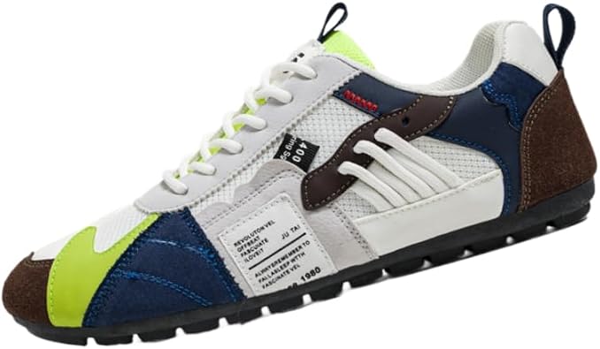 Mens Retro Style mesh Permeable Sneakers - Casual Design Non-Slip Soles - Spring/Summer/Fall
