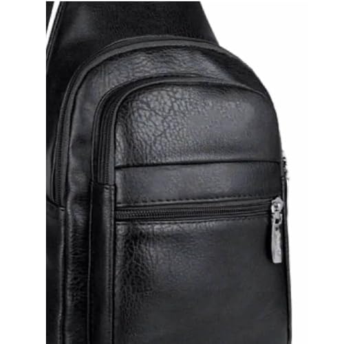 Shoulder Bag Mochila Transversal Bolsa Unisex Preto CBRN20607 - Commerce Brasil