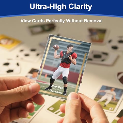 Miniatura 5 de 100 Unidades Fundas Blandas Para Cartas,Fundas De Carga Superior Para Tarjetas Estándar 64x89mm,Protector De Tarjetas Ultra Transparente Para Tarjetas De Juego,Tarjetas De Fútbol,Mini Tarjeta De Foto