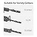MidTen Red Laser Bore Sight Kit Multiple Caliber for .177 to 12GA Caliber with Big Press Switch Red Dot BoreSighter with 2 Sets of Batteries