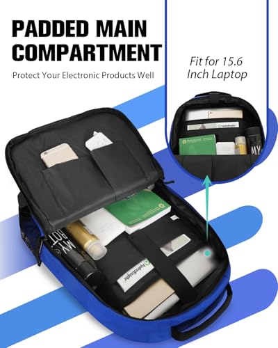 Image of WOLT Skateboard Backpack, 15.6 Inch Laptop Backpack for Men Women, Sports Backpack with Ball Holder
