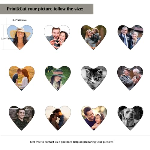 PHOCKSIN Silver Heart Locket Keychains For Women Black Silver Locket Key chain that Hold Pictures Photo Keychain as Gifts4