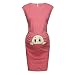 Produktbild Battnot Damen Umstandskleider Schwangerschafts Kleid mit Kurzarm Freizeit Nachtkleid Lustig Baby Drucken Umstandskleid Sommer Mutterschaft Mode Umstandsmode Shirtkleid Mini Sommerkleid Pregnancy XXL