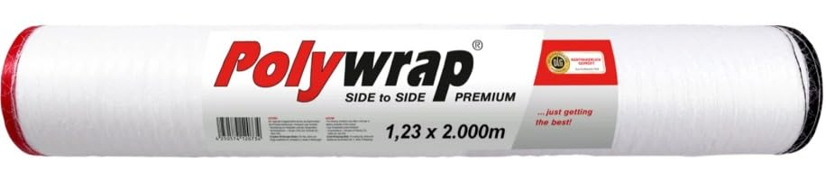 Rundballennetz 123 cm x 2000 m Polywrap Premium Ballennetz für Rundballenpressen Netzbindung für Heu Stroh Silage Landwirtschaft reißfest UV-stabil