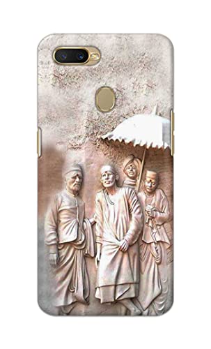 Image of Printed Hard Back Cover Case for Oppo A7 | Oppo A5s | Oppo A12 | Oppo A11k | Oppo A12s Back Cover (Sai Baba) -1803