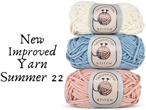 Knitting Kits for Beginners Adults  Knitting Needle Set - Make Your Own Dishcloth  Craft Kits for Adults  Includes Bamboo Knitting Needles and Yarn Needle  Fantastic Gift