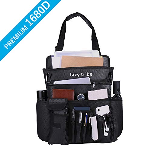 Car Office Organizer Front Seat, 1680D Water-Proof Passenger Business Seat Front/Back Tablet File Storage Organizer for All Vehicles Trucks SUVs RVs (Big-17