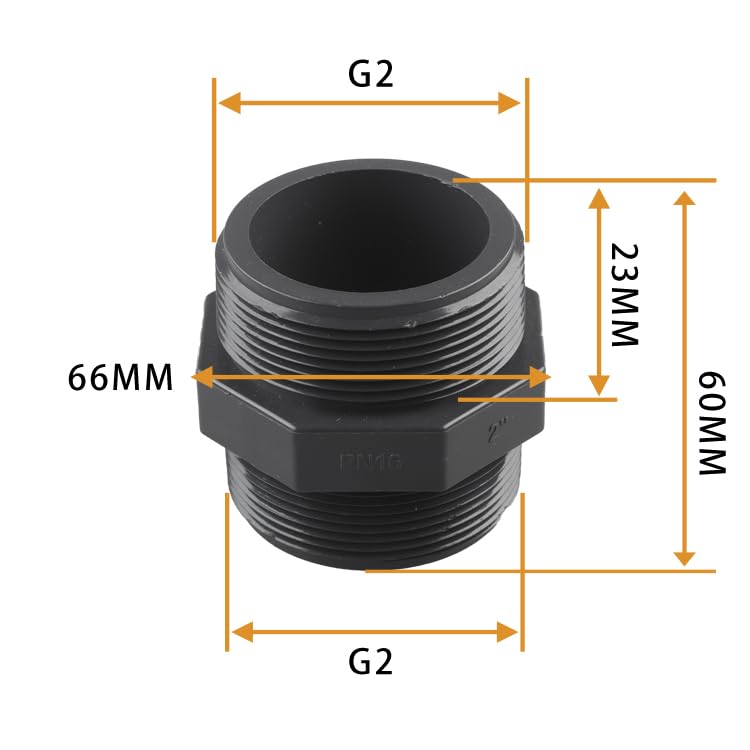 Cople PVC 2 pulgadas 11 Imagen adicional