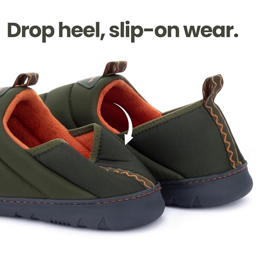 RockDove Men's Pufflite Two-Tone Quilted Loafer Slipper with Indoor/Outdoor Sole3