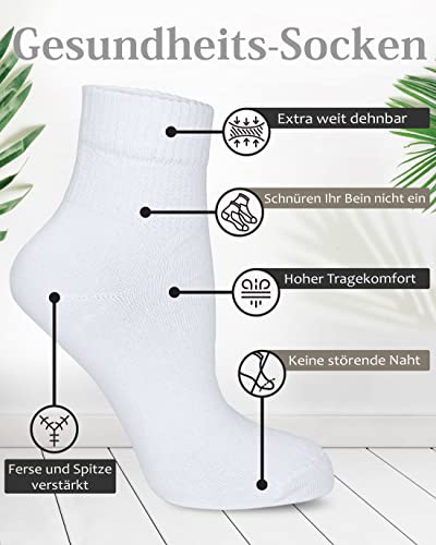 Diabetikersocken Fiera Besa für Damen mit Lycra im 4er-Pack